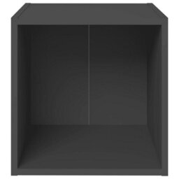 Berkfield Tv Cabinets 2 Pcs Grey 37X35X37 Cm Engineered Wood - thumbnail 4