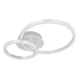Luminosa Lighting Luminosa Reggy Integrated Led Semi Flush Ceiling Light Aluminium Brushed 2X Led 3000K - thumbnail 2