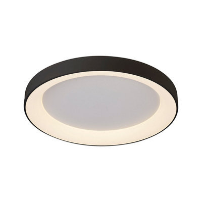 Luminosa Lighting Luminosa Niseko Ring Ceiling 65Cm 48W Led, 3000K, 3900Lm, Black, 3Yrs Warranty - image 1