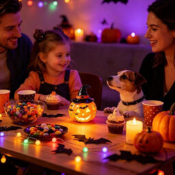 Amorly Small Pumpkin Desk Lamp With Witch Hat, Halloween Tabletop Decorations For Indoor & Outdoor, Bedroom, Living Room, Home, Office - thumbnail 3