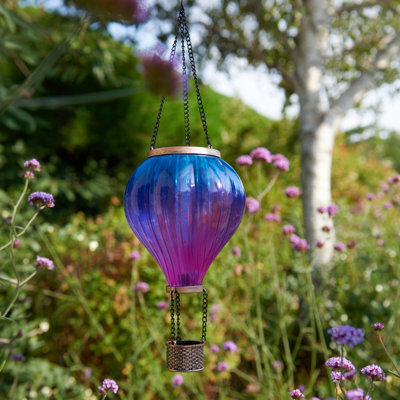 Smart Solar Twilight Metal & Plastic Solar-Powered Outdoor Integrated Led Medium Balloon Hanging Lantern - image 1