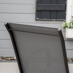 Outsunny Set Of 4 Garden Dining Chair Set Outdoor W/ High Back, Dark Grey - thumbnail 7