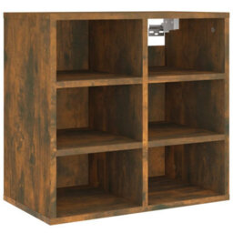 Berkfield Stylish Shoe Cabinet Smoked Oak 52.5X30X50 Cm - thumbnail 3