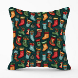 Warren Reed Designer Christmas Stockings Cushions 60Cm X 60Cm - thumbnail 1