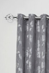 Unknown 16-19mm Cage Extendable Eyelet Metal Curtain Pole Set Chrome 160-300Cm - thumbnail 2