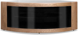 "Homeology Pangea Black Oak Curved Tru-Corner Beam-Thru Doors Up To 50"" Tv Cabinet" - thumbnail 6