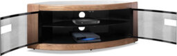 "Homeology Pangea Black Oak Curved Tru-Corner Beam-Thru Doors Up To 50"" Tv Cabinet" - thumbnail 3