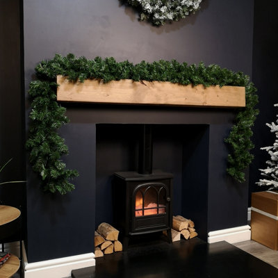 Samuel Alexander 270Cm (9Ft) Indoor Plain Green Colorado Christmas Garland - image 1