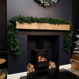 Samuel Alexander 270Cm (9Ft) Indoor Plain Green Colorado Christmas Garland - thumbnail 1