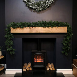 Samuel Alexander 270Cm (9Ft) Indoor Plain Green Colorado Christmas Garland - thumbnail 2