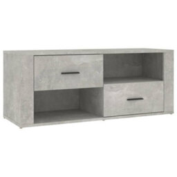Berkfield Classic Tv Cabinet Concrete Grey 100X35X40 Cm Engineered Wood - thumbnail 1