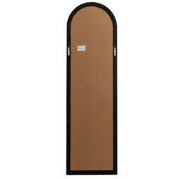Wyld Haus Slim Tall Black Wood Arched Panel Window Mirror - thumbnail 5