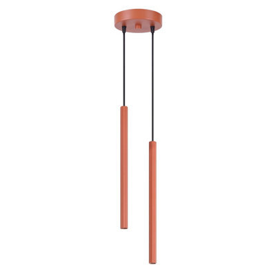 Sollux Lighting Arche Steel Red Ochre 2 Lights Modern Pendant Lamps - image 1
