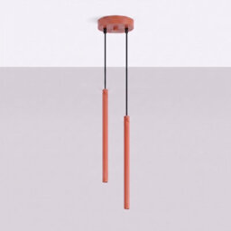 Sollux Lighting Arche Steel Red Ochre 2 Lights Modern Pendant Lamps - thumbnail 2