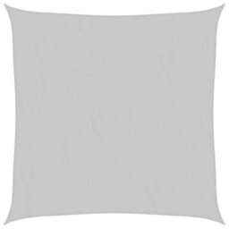 Berkfield Sun Shade Sail Light Grey 6X6 M 100% Polyester Oxford - thumbnail 2