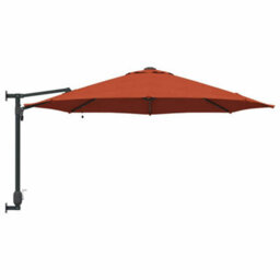 Berkfield Modern Garden Parasol Red, Black 248 X 248 X 148 Cm Polyester, Steel - thumbnail 5