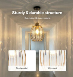 Emitto Crystal Ceiling Light Shade Pendant Lamp Shade Table Floor Lamps - thumbnail 6