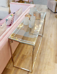 Orsina Rambia Large Pink Glass Candle Holder - thumbnail 4