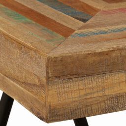 Berkfield Industrial Side Table Solid Reclaimed Teak - thumbnail 8