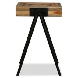 Berkfield Industrial Side Table Solid Reclaimed Teak - thumbnail 5