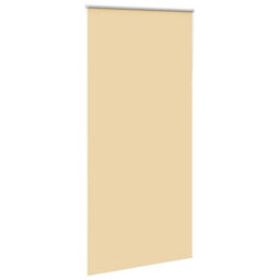 Berkfield Durable Roller Blind Blackout Beige 90X210 Cm Fabric Width 85.7 Cm Polyester - thumbnail 3