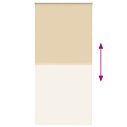 Berkfield Durable Roller Blind Blackout Beige 90X210 Cm Fabric Width 85.7 Cm Polyester - thumbnail 5