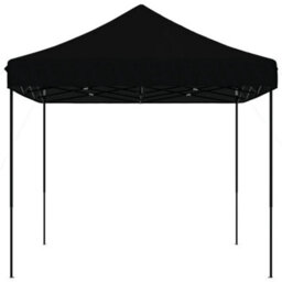 Walplus Foldable Party Tent Garden Gazebo Canopy Pop-Up Black 440X292X315 Cm - thumbnail 4