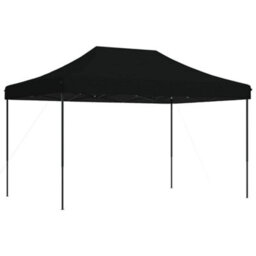 Walplus Foldable Party Tent Garden Gazebo Canopy Pop-Up Black 440X292X315 Cm - thumbnail 5