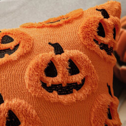 Amorly 2Pack 18 X 18 Inch Autumn Pumpkin Pillow Covers, Halloween Cushion Cases, No Inserts, Home Patio Sofa & Couch Decoration - thumbnail 5