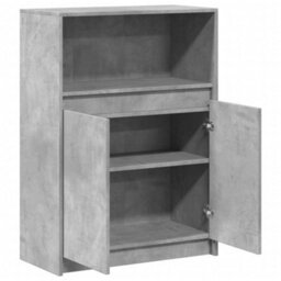 Vidaxl Sideboard With Led Concrete Grey 72X34X100 Cm Engineered Wood - thumbnail 7