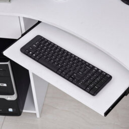 Wyld Haus Bavise White L-Shaped Corner Desk With Keyboard Tray, Drawer And Cpu Stand 120 X 70 X 75 Cm - thumbnail 9