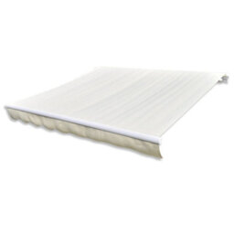 Berkfield Awning Top Sunshade Canvas Cream 450X300 Cm - thumbnail 2