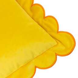 furn. Furn Lil Scallop Velvet Feather Filled Cushion - thumbnail 4