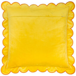 furn. Furn Lil Scallop Velvet Feather Filled Cushion - thumbnail 2