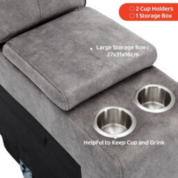 4 Seater Power Corner Recliner Corner Sofa Set With Console Cup Holder, 105 To 135 Degrees Recliner Padded Sofa - thumbnail 6