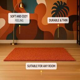 Uetian Terracotta 160 X 230 Cm With 5Cm Thick Pile Perfect For Vibrant Living Rooms Or Bedroom - thumbnail 6