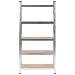 Beliani Set Of 2 Garage Shelves Xitta Metal 75 Cm 30 Cm Silver - thumbnail 6