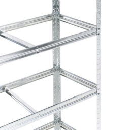 Beliani Set Of 2 Garage Shelves Xitta Metal 75 Cm 30 Cm Silver - thumbnail 8