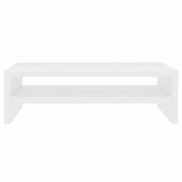 Vidaxl Monitor Stand White 42X24X13 Cm Engineered Wood Monitor Stands - thumbnail 4