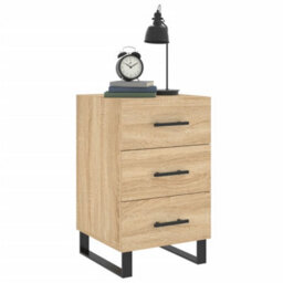 Berkfield Bedside Cabinet Sonoma Oak 40X40X66 Cm Engineered Wood - thumbnail 3