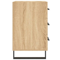 Berkfield Bedside Cabinet Sonoma Oak 40X40X66 Cm Engineered Wood - thumbnail 6