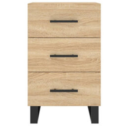 Berkfield Bedside Cabinet Sonoma Oak 40X40X66 Cm Engineered Wood - thumbnail 5