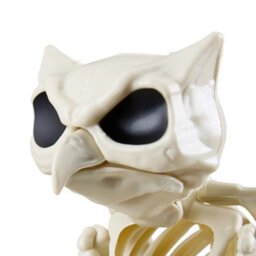 Living And Home Spooky Owl Skeleton Figurine Plastic Bone Statue Realistic Owl Skeleton For Halloween Decor - thumbnail 6