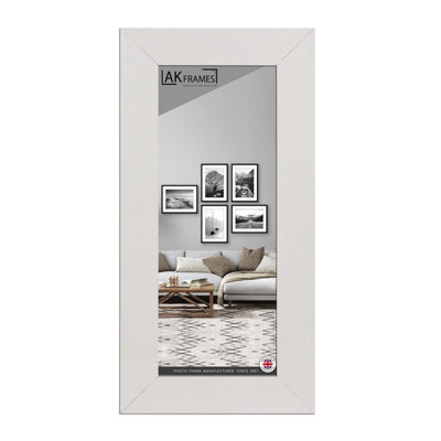 "AK Frames 10X5"" White Poster Frame - Modern Picture Frame For Wall Art, Prints And Photos - Durable And Stylish Display Frame" - image 1