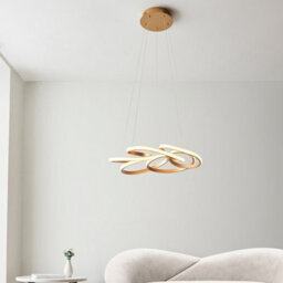 Luminosa Lighting Luminosa Forli Single Pendant Ceiling Lamp, Satin Gold Paint, White - thumbnail 3