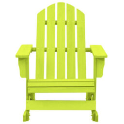 Walplus Garden Adirondack Rocking Chair Solid Fir Wood Green - thumbnail 2