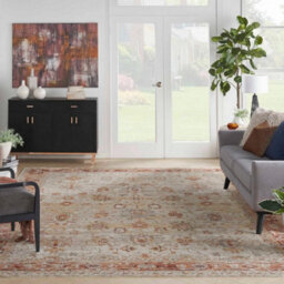 Ivory Traditional Luxurious Traditional Persian Bordered Geometric Rug For Bedroom Dining Room And Living Room -239Cm X 315Cm - thumbnail 3