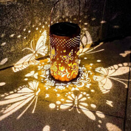 1Pcs Outdoor Solar Hanging Lantern Lights Waterproof Outdoor Garden Lawn Lamp Decor - thumbnail 5