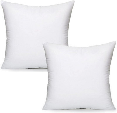 "Lancashire Textiles 6 Pack 18"" X 18"" (45Cm X 45Cm) Quality Microfibre Casing Hollowfibre Filling Cushion Pads Made In The Uk" - image 1