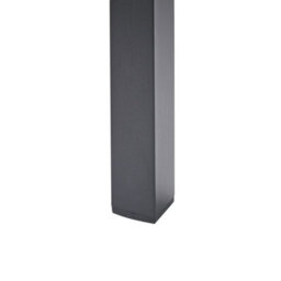 Beliani Garden Dining Table Vernio 180 Cm 90 Cm Metal Black - thumbnail 6